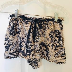 Beachy Blue Cotton Shorts